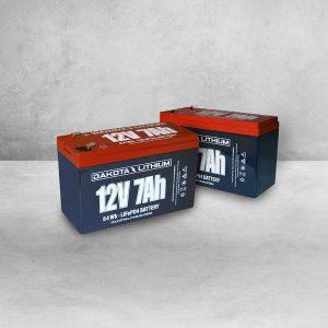 Dakota Lithium 12V 7Ah LiFePO4 battery 2 pack