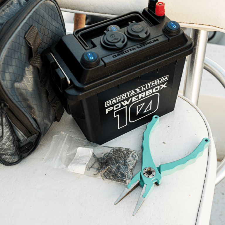 12v POWER BOX Ice Fishing Kayaking Camping Emergency Power Lights USB  Charger