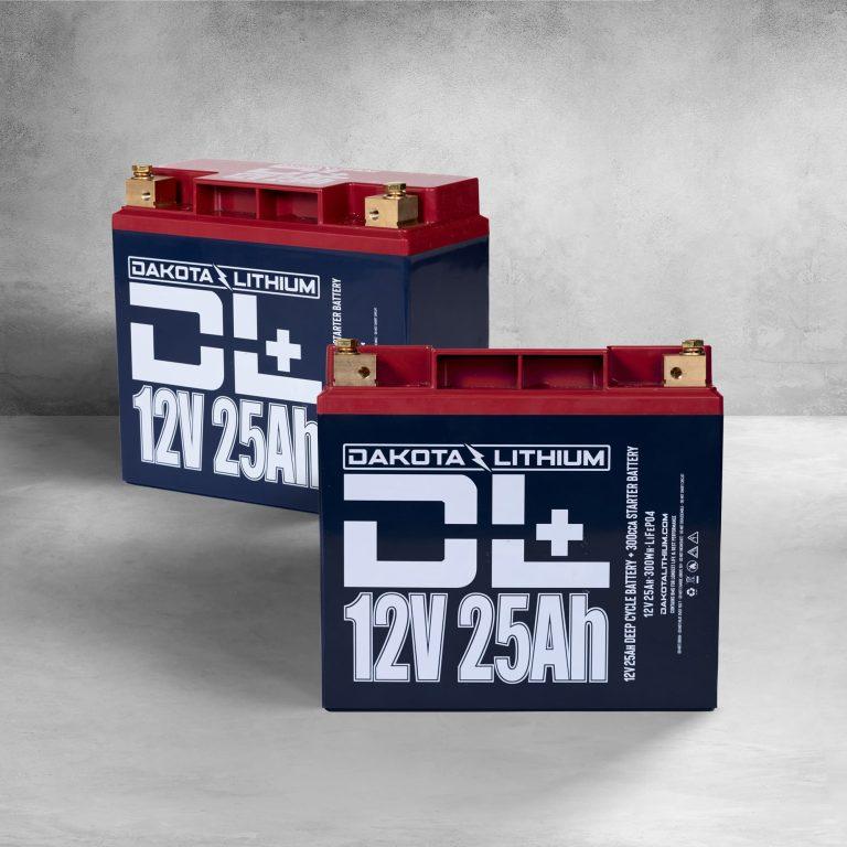 Dakota Lithium+ 12V 50Ah LiFePO4 Battery Twin Pack