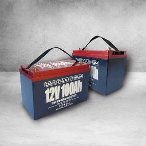 Dakota Lithium 12V 100Ah LiFePO4 battery 2 pack