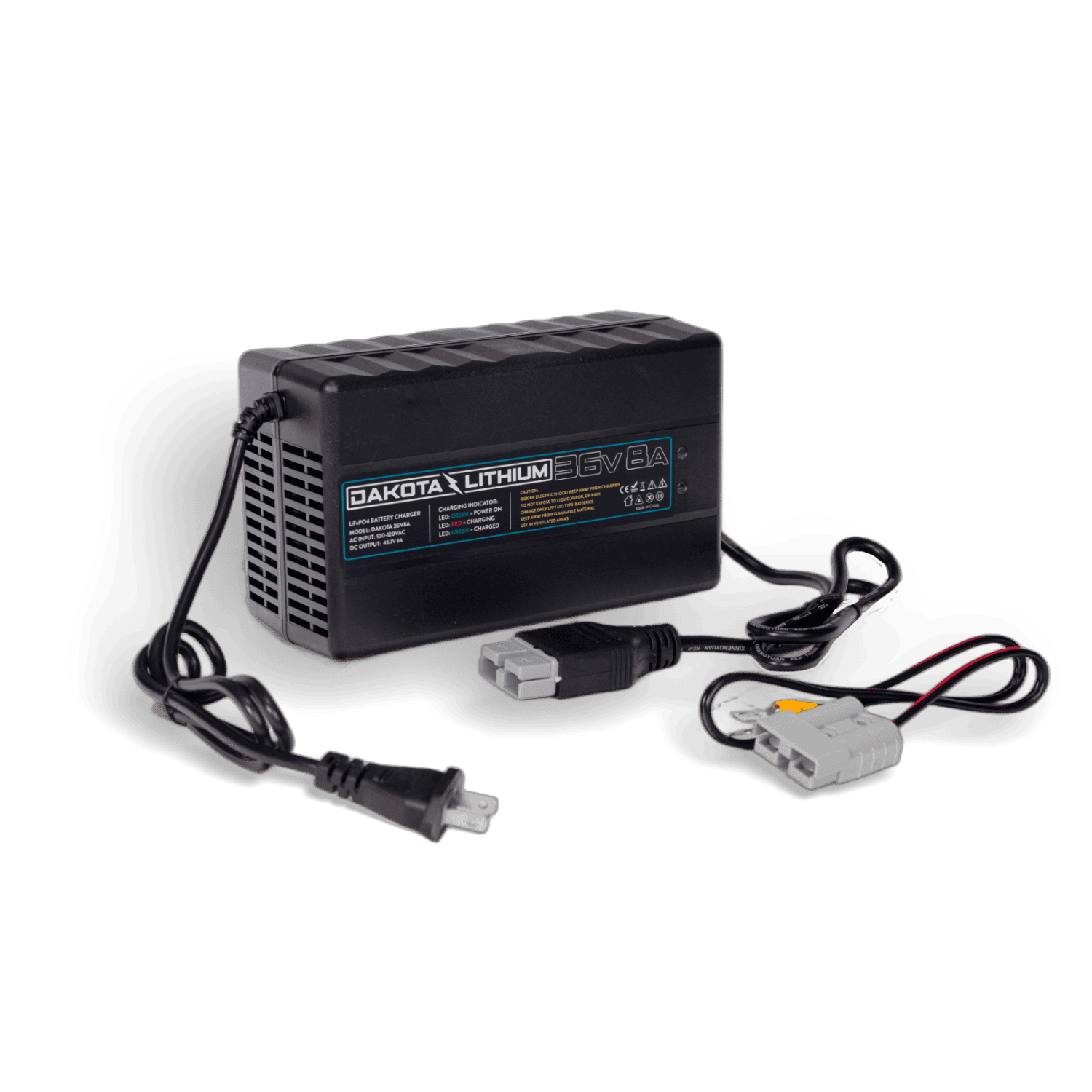 36V 8A Dakota Lithium LiFePO4 Battery Charger