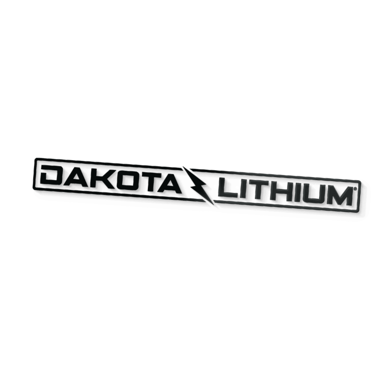 24″ Transfer Decal White Dakota Lithium Logo