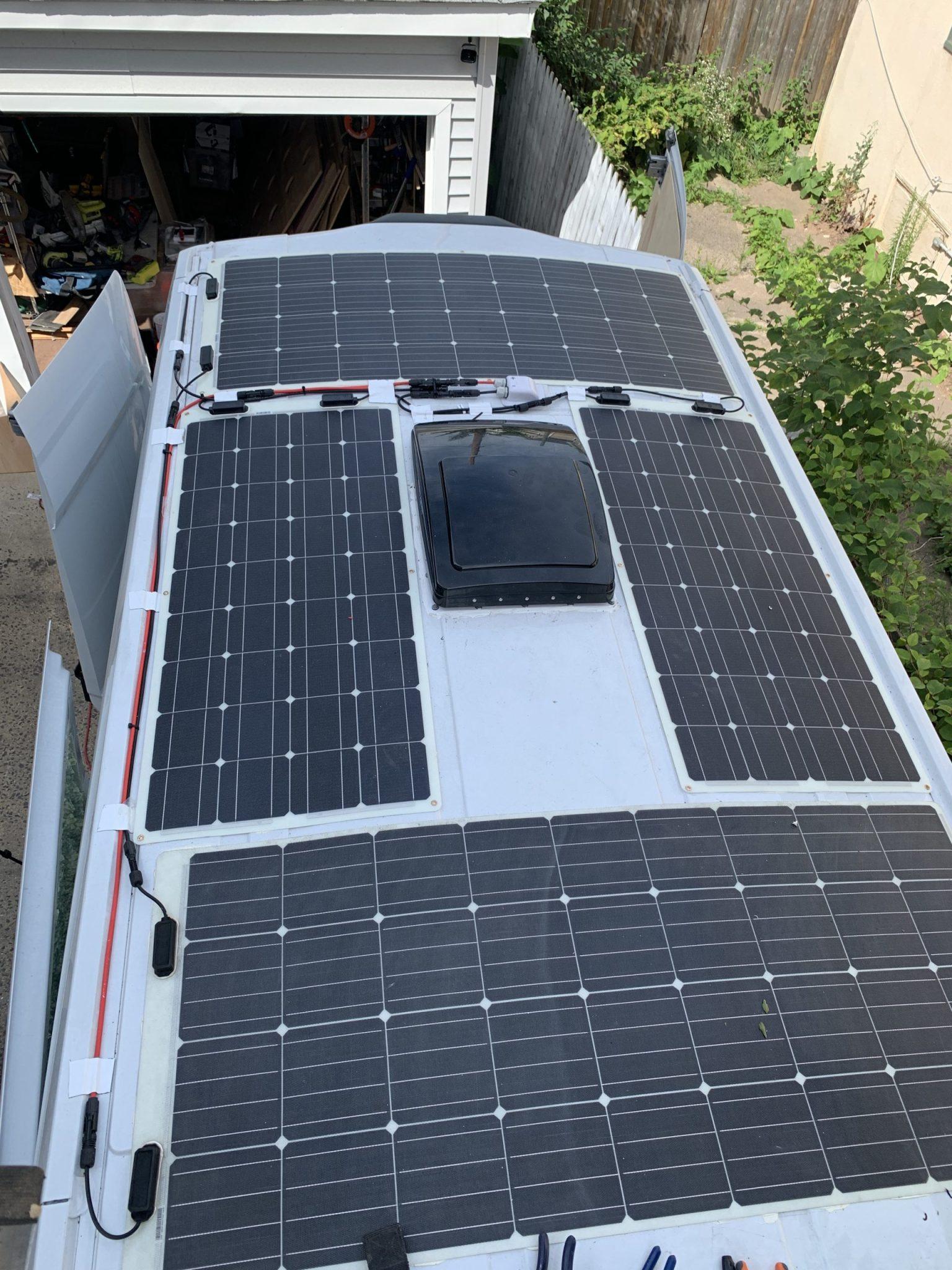 Solar Panels and Dakota Lithium Batteries on a Sprinter Van