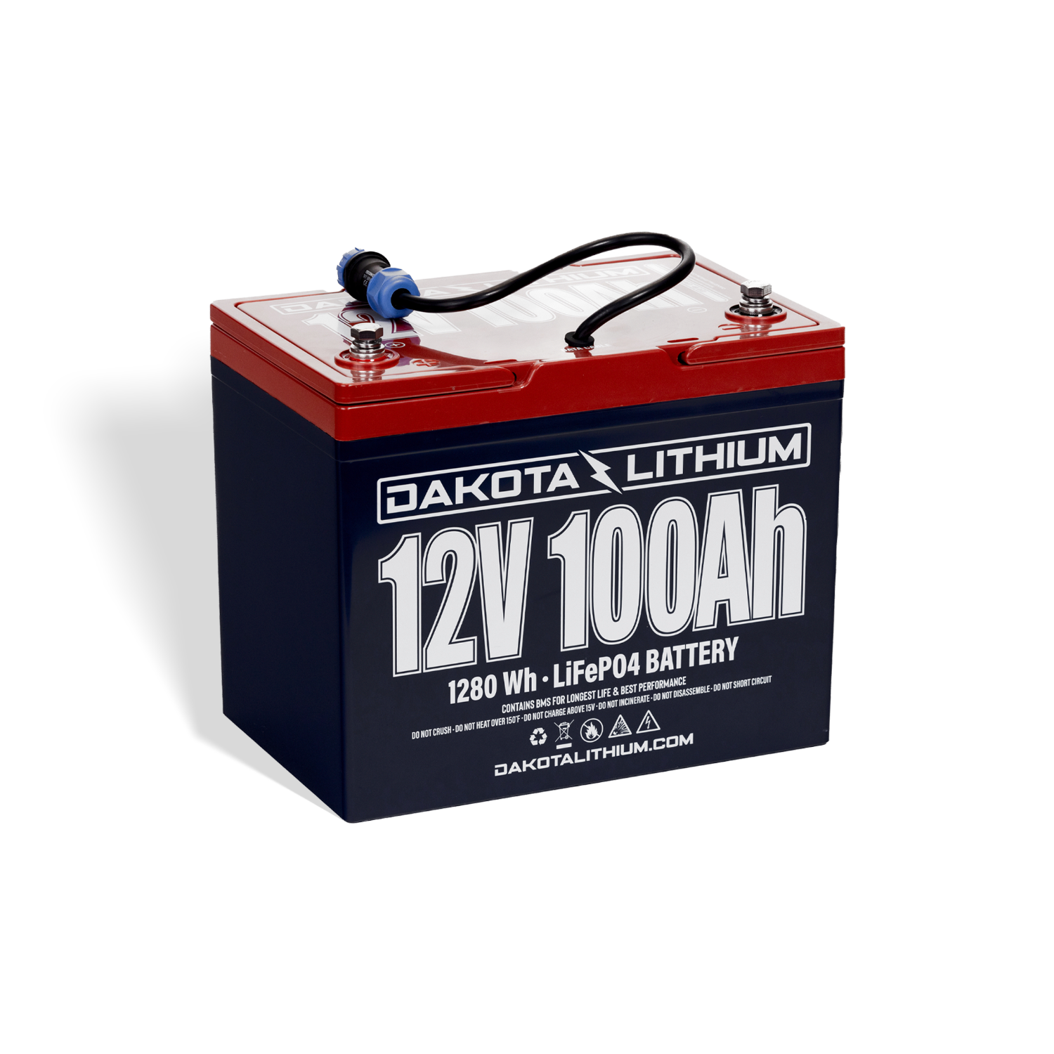 Dakota Lithium 12v 100Ah Deep Cycle LiFePO4 Battery with CAN Bus