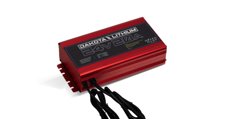 Ultra Fast 24V 20A Waterproof Dakota Lithium LiFePO4 Onboard Battery Charger