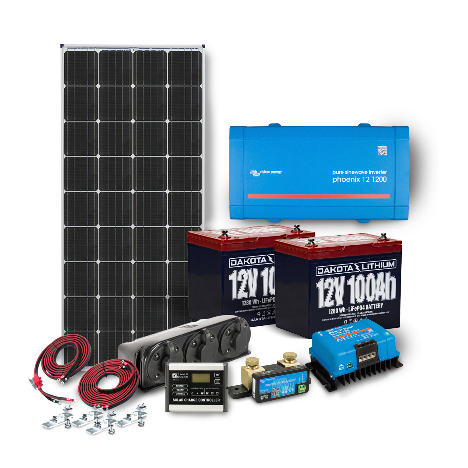 Dakota Lithium & Zamp Solar 12v 200Ah Off-Grid Power System